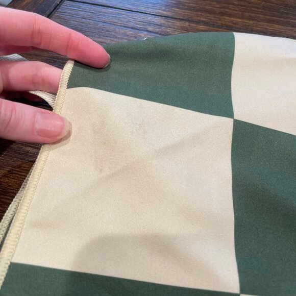 Madewell x William Ellery Microfiber Towel Slowtide Green Cream 30"x 60" - Picture 4 of 11